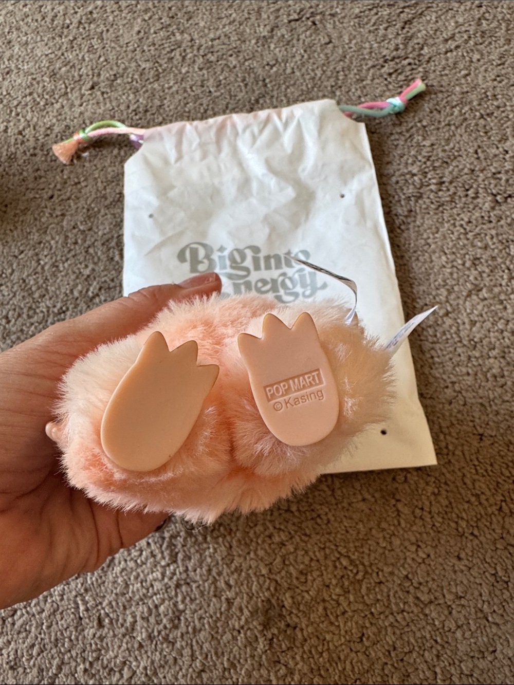 Big Into Energy Labubu in Peach Pink - Picture 4 of 5